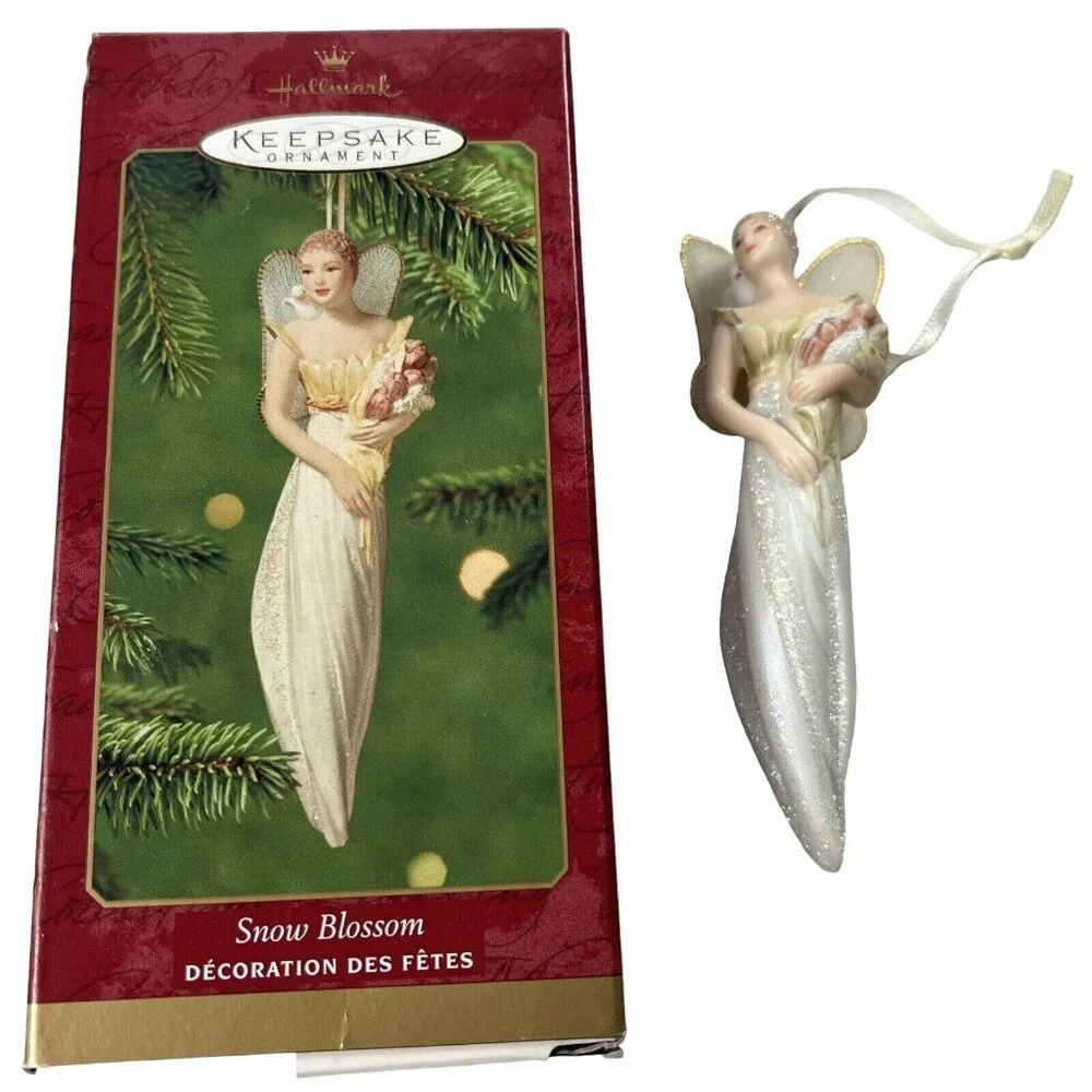 Hallmark 2001 Snow Blossom Keepsake Ornament Sculpted‎ By Patricia Andrews