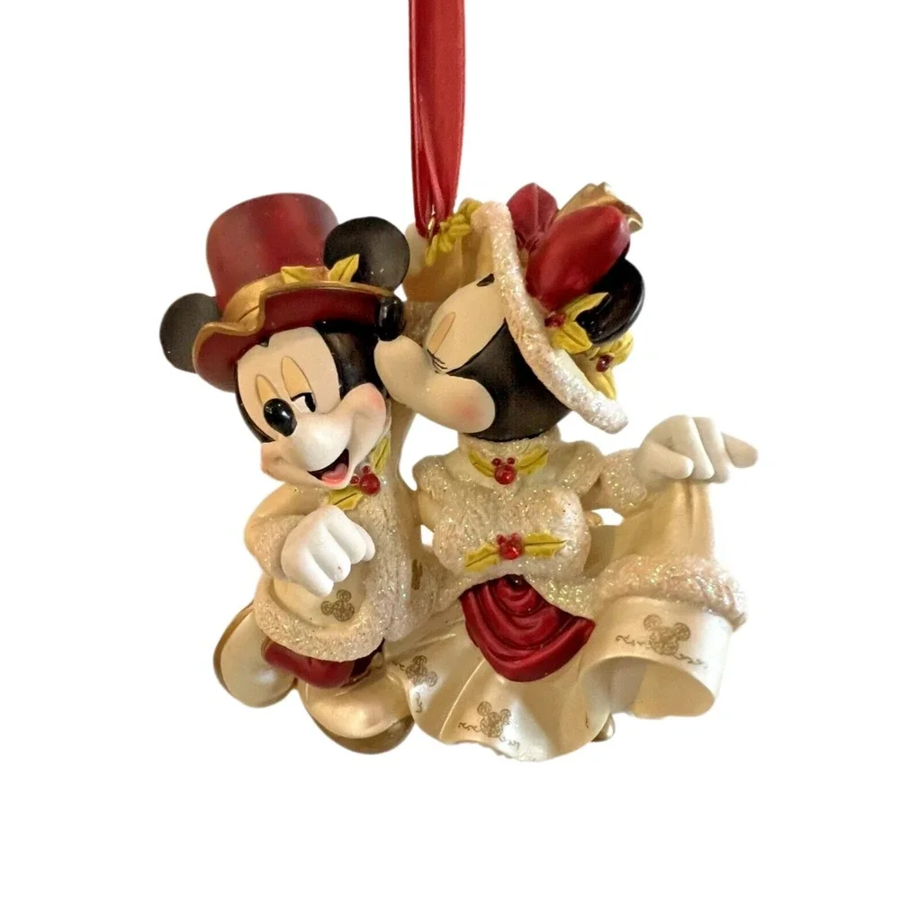 Disney Mickey &‎ Minnie Mouse Christmas Ornament Victorian Disney Park