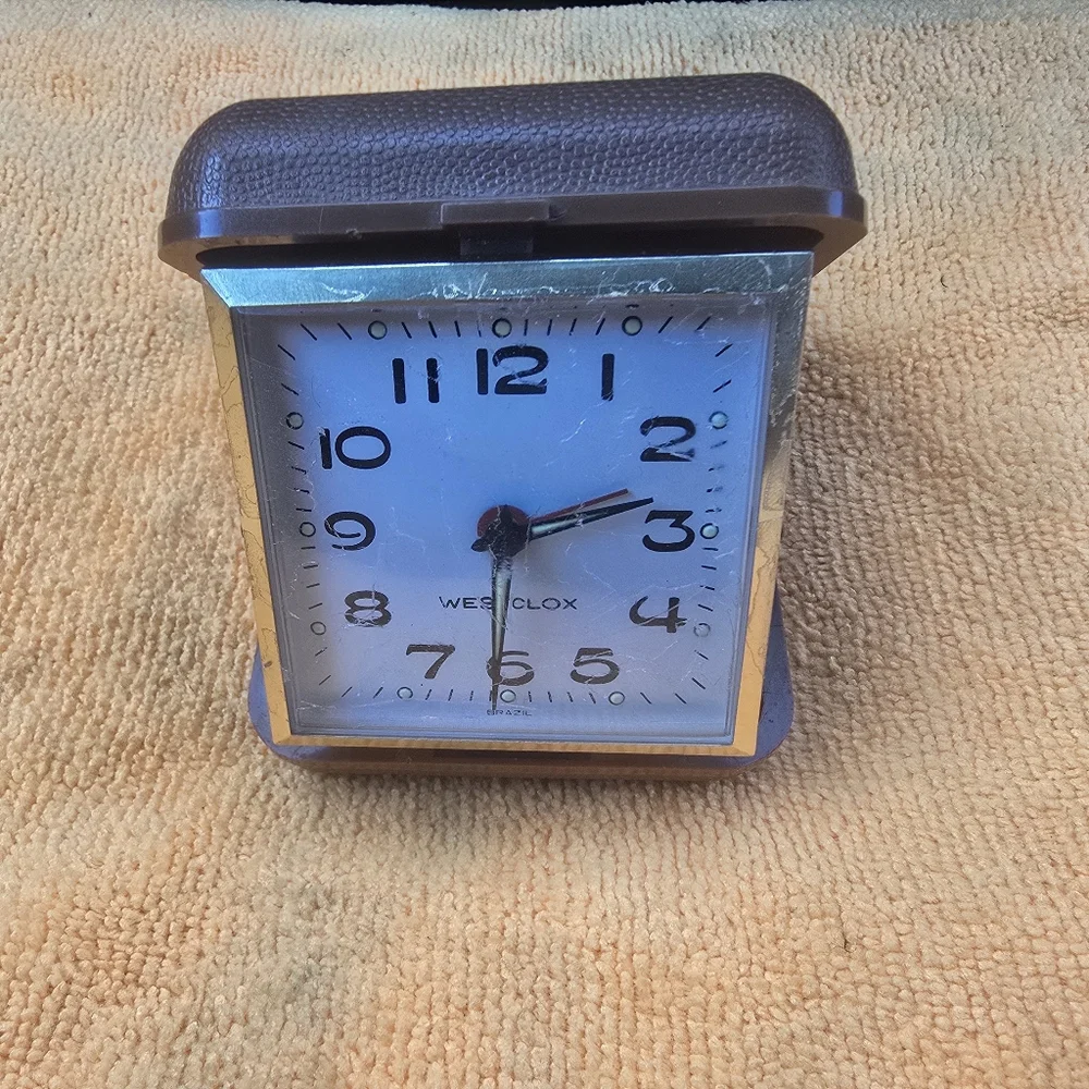 Vintage Westclox Travel Alarm Clock