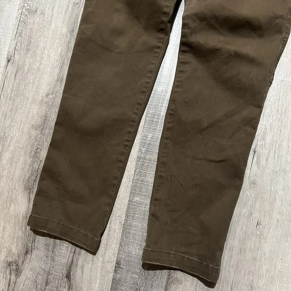 VTG Abercrombie And Fitch Brown Heavy Cotton Y2K Men's Chino Pants Fit 33x30