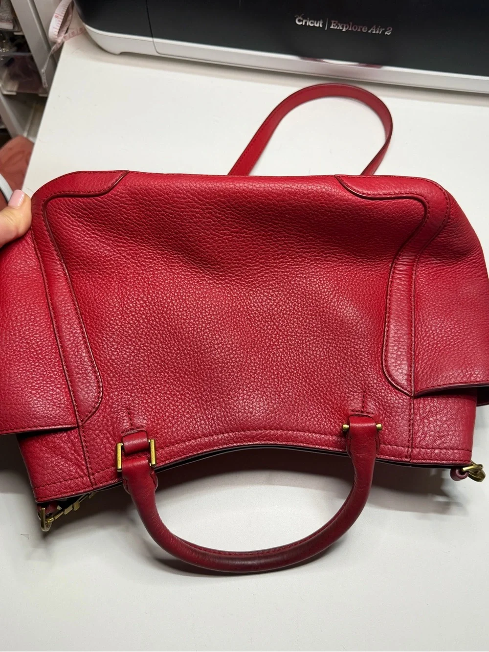 Tory Burch structured pebbled