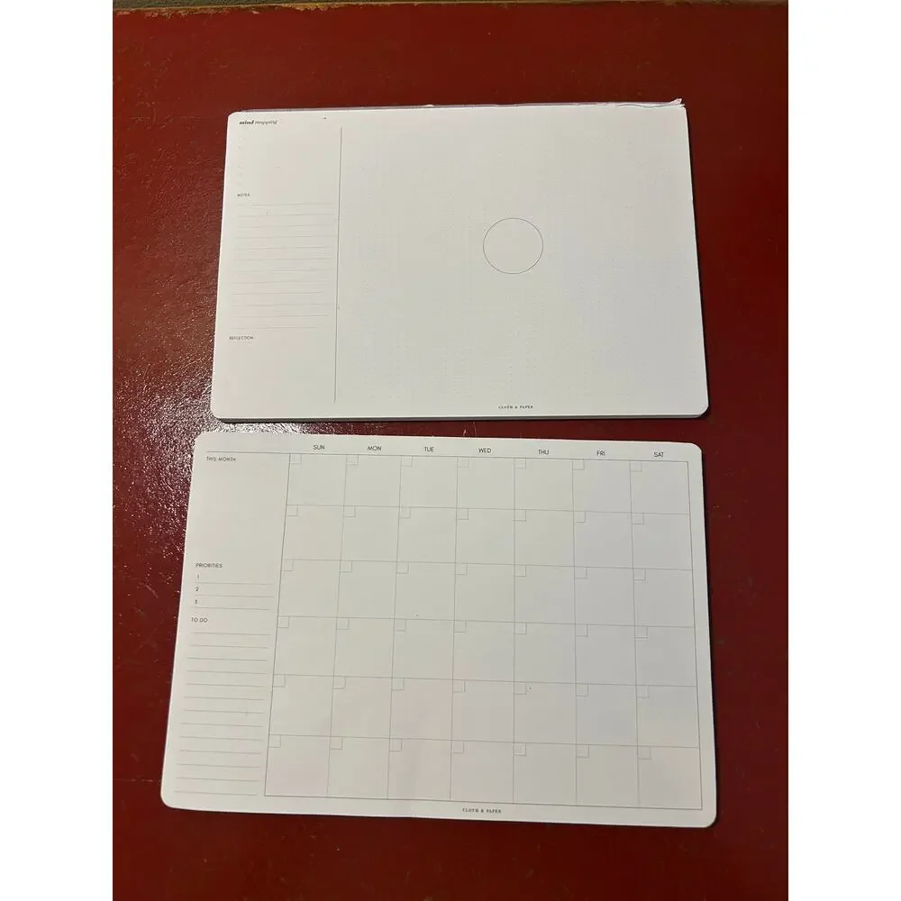 cloth + paper desktop that planning