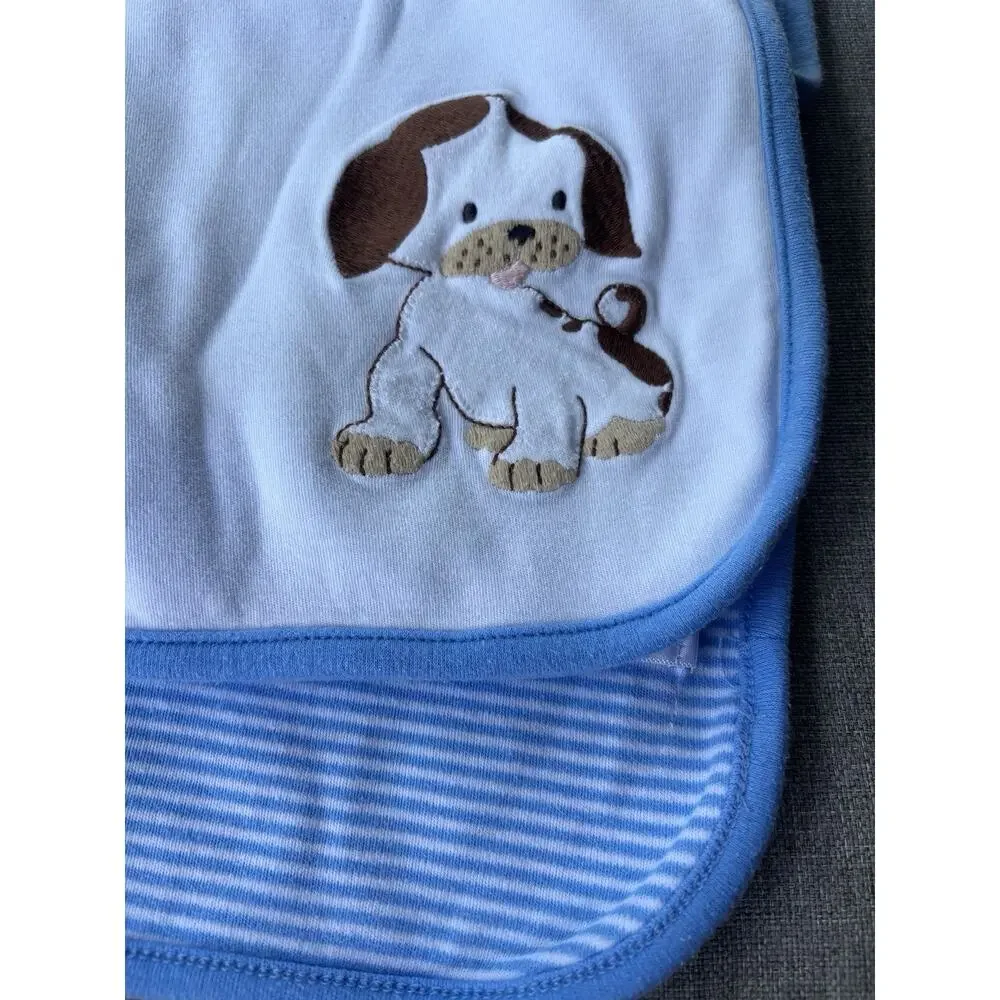 Gymboree Little Golden Books Poky Little Puppy Dog Stripe Baby Blanket Blue