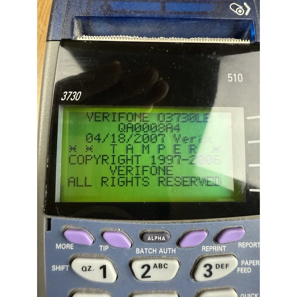 VERIFONE OMNI 5100 ETHERNET CREDIT CARD TRANSACTION TERMINAL‎ CHARGER