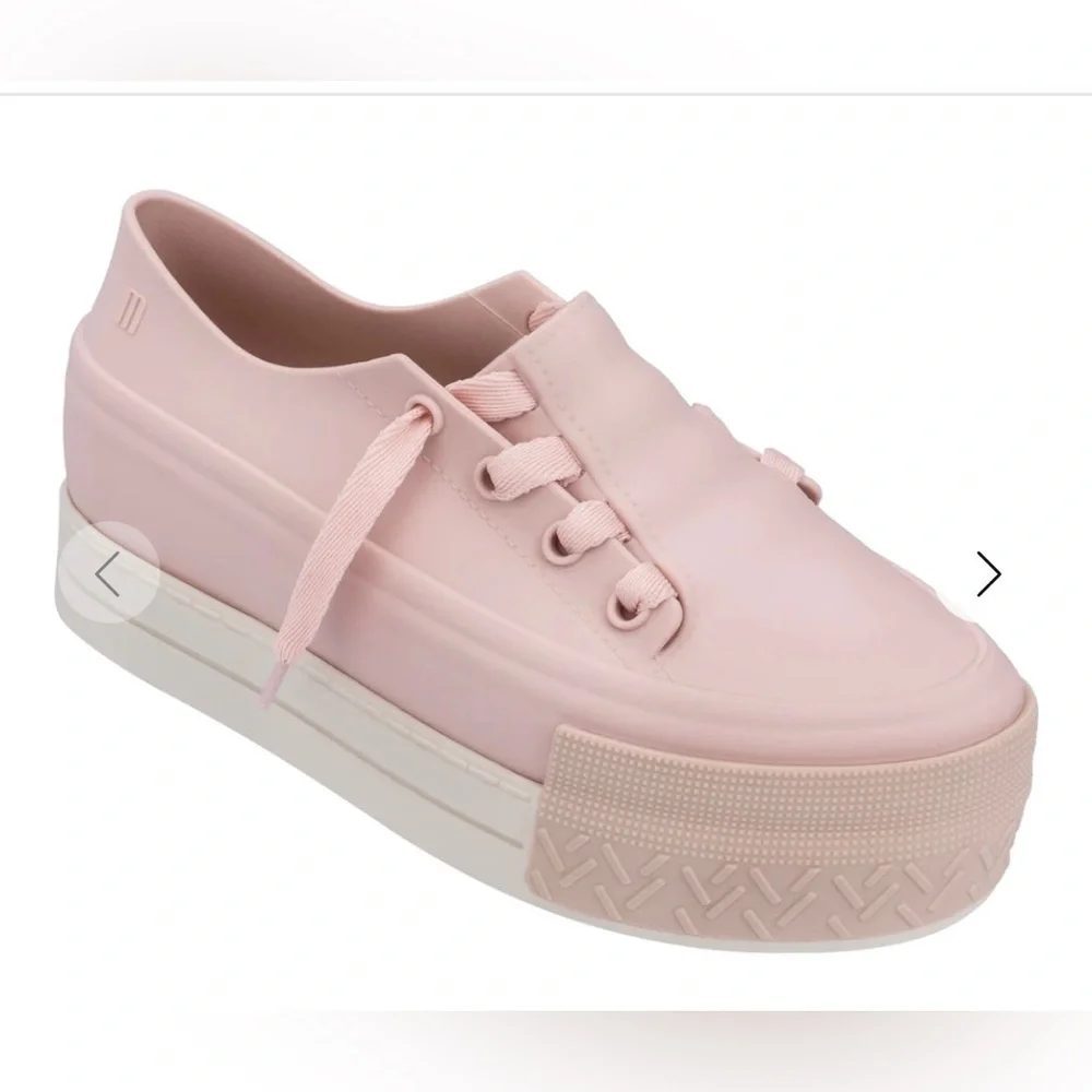 Melissa Ulitsa Womens‎ US 7 Chunky Rubber Platform Shoes Pink Brazil Made
