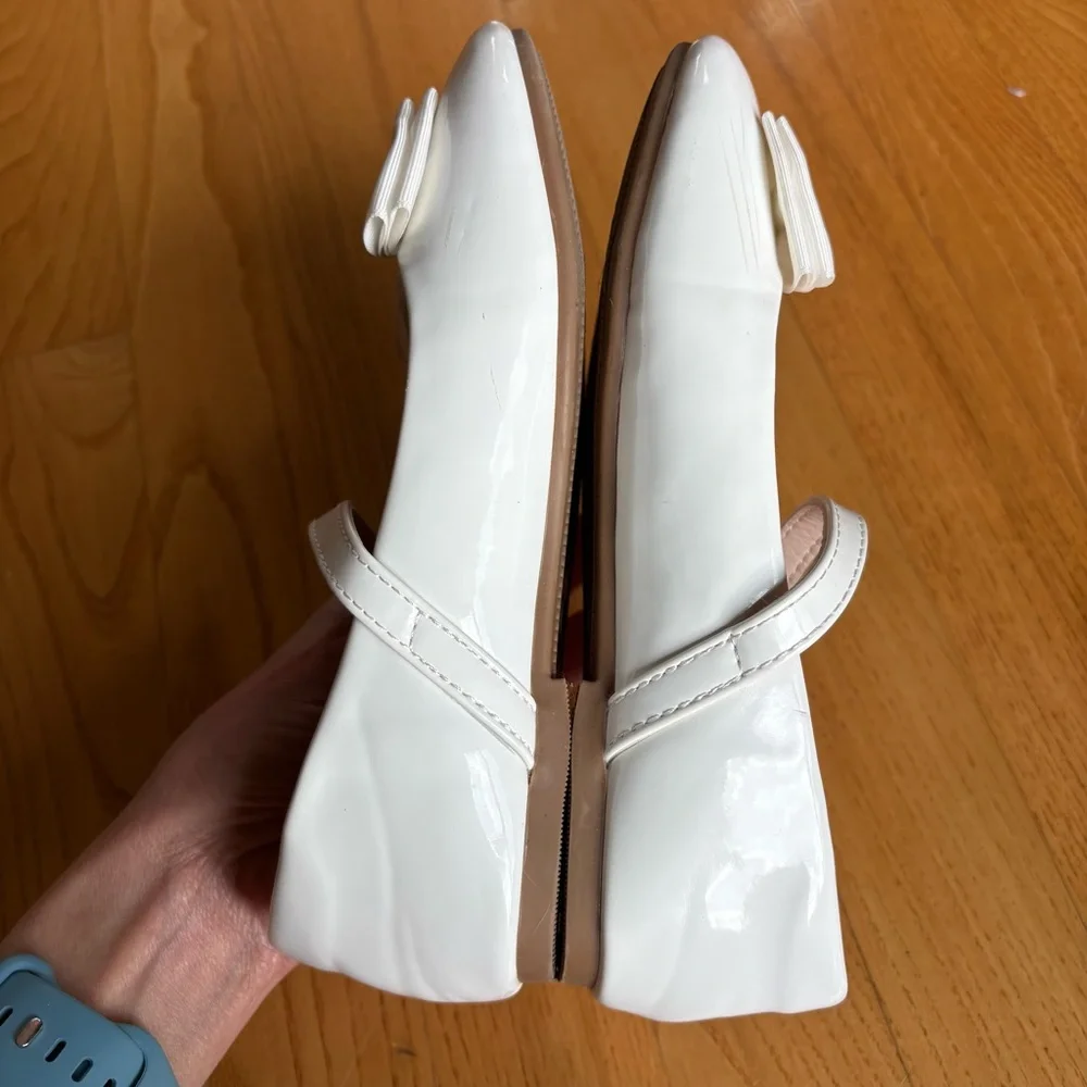Trary White Dress Shoes Mary Jane Patent Easter First Communion Youth Girls Sz 2