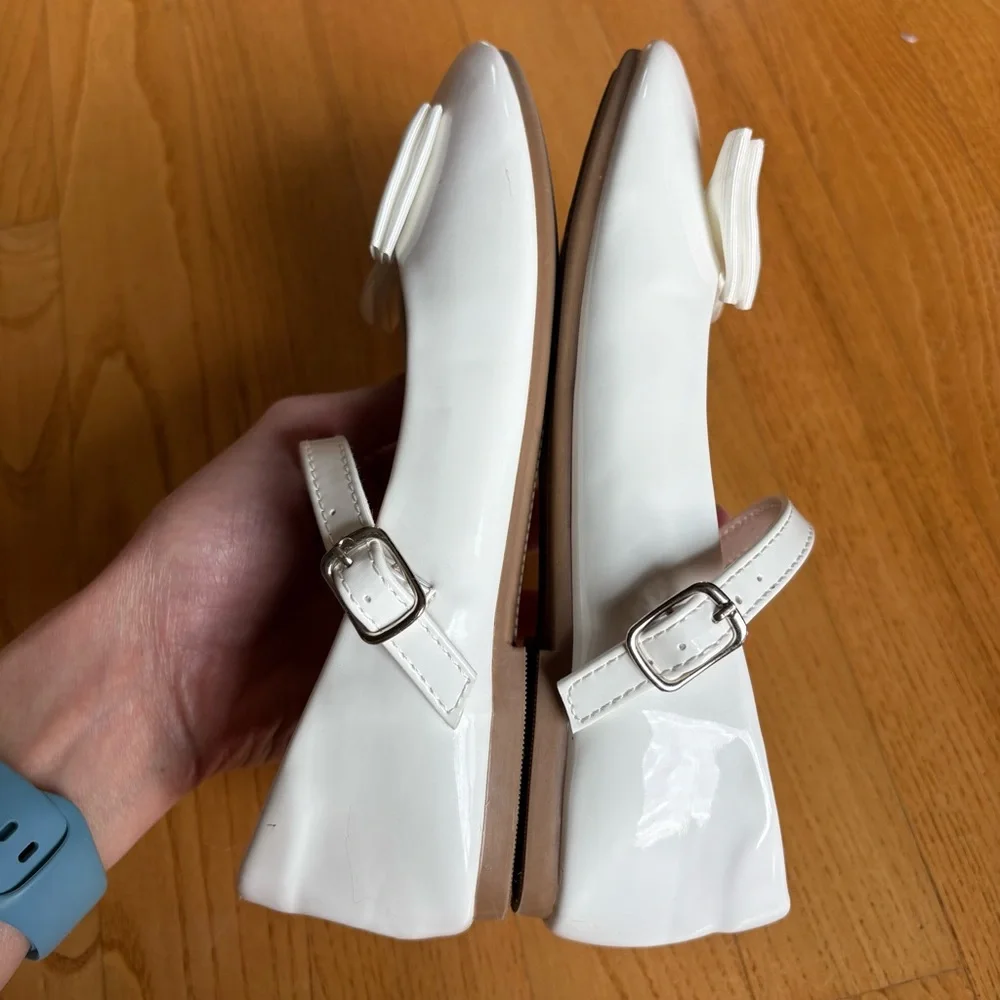 Trary White Dress Shoes Mary Jane Patent Easter First Communion Youth Girls Sz 2