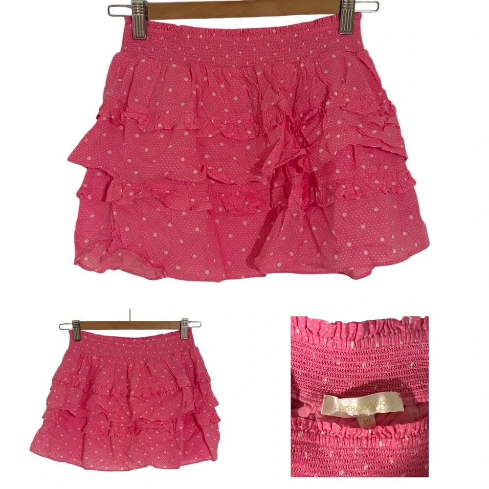 LoveShackFancy PolkaDot Ruffle Skirt