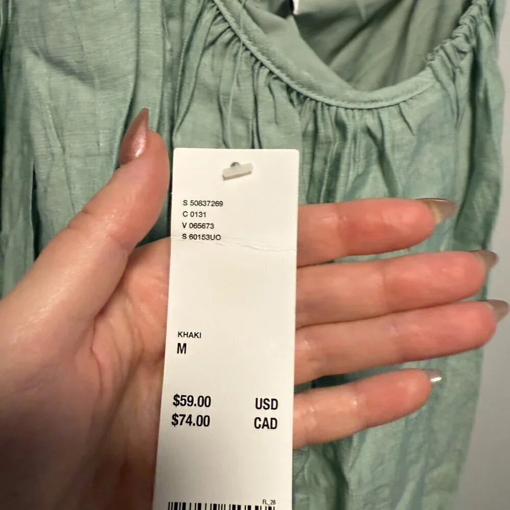 Urban Outfitters Romper Dress Light Green NWT Medium