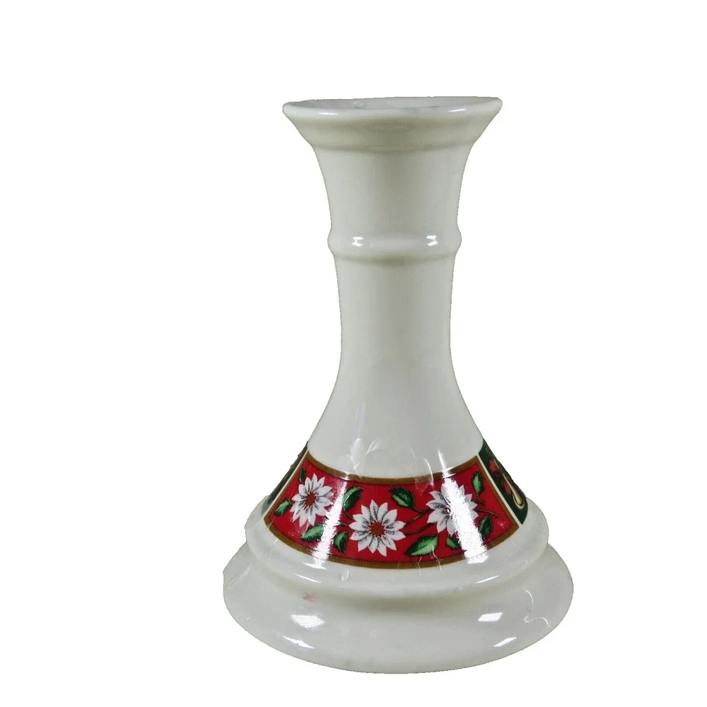 Charlton Hall Kobe Classic Traditions Christmas Horn Candlestick Holder Set of 2