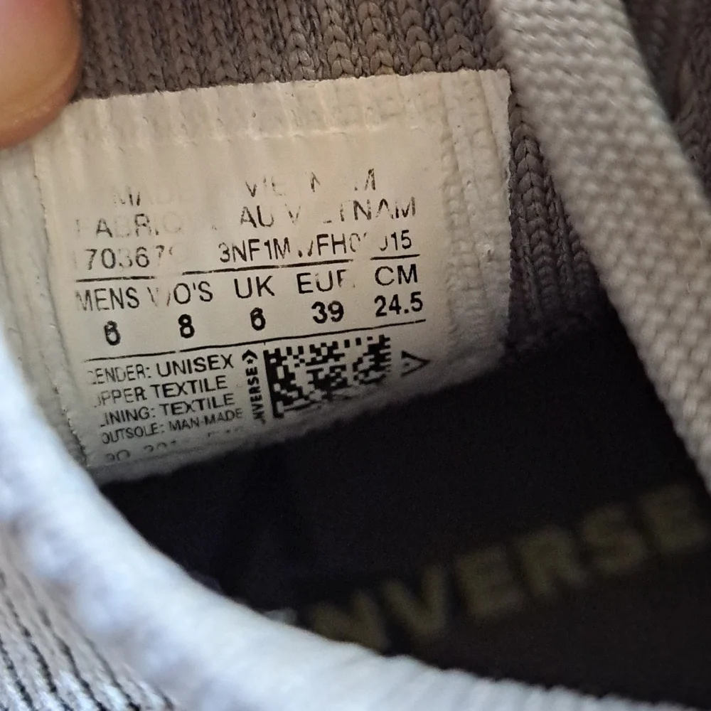 Converse Boys Renew Chuck Taylor All Star Grey Crater Knit High Top Sneakers S-6