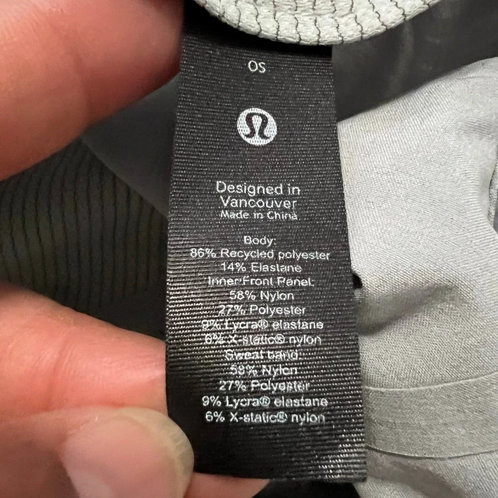 Lululemon Heathered Gray Hat License to Train Soft Surround Stretch Cap Size OS