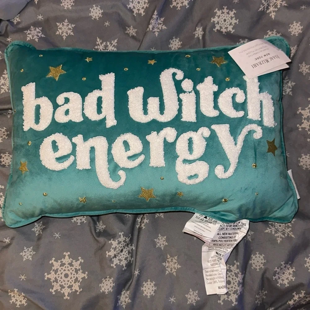 NEW Isaac Mizrahi BAD WITCH ENERGY Pillow