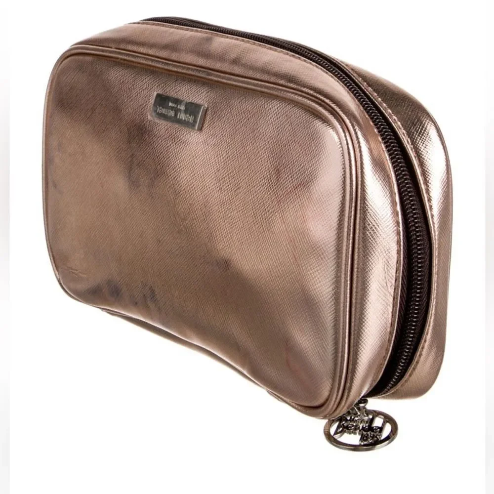 Henri Bendel Travel Jewelry Zip  Case - rose gold