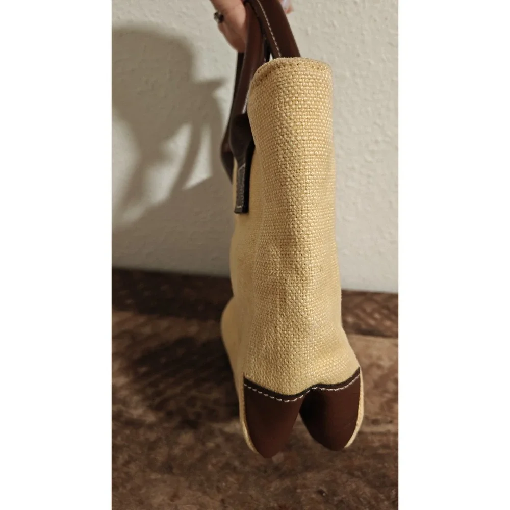 Chris Birchfield Woven Bag Leather Trim