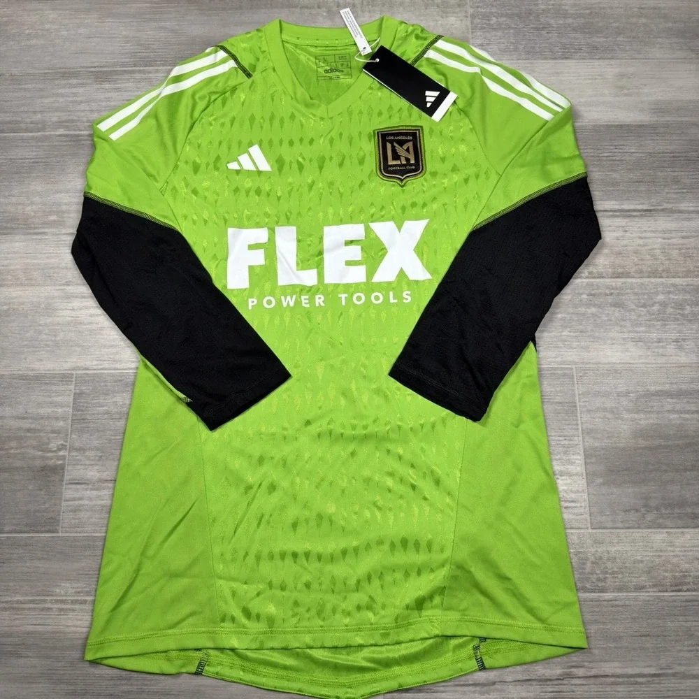 LAFC Adidas 2023 Goalkeeper Long Sleeve Jersey Men Medium Slim‎ Fit Green HY7649