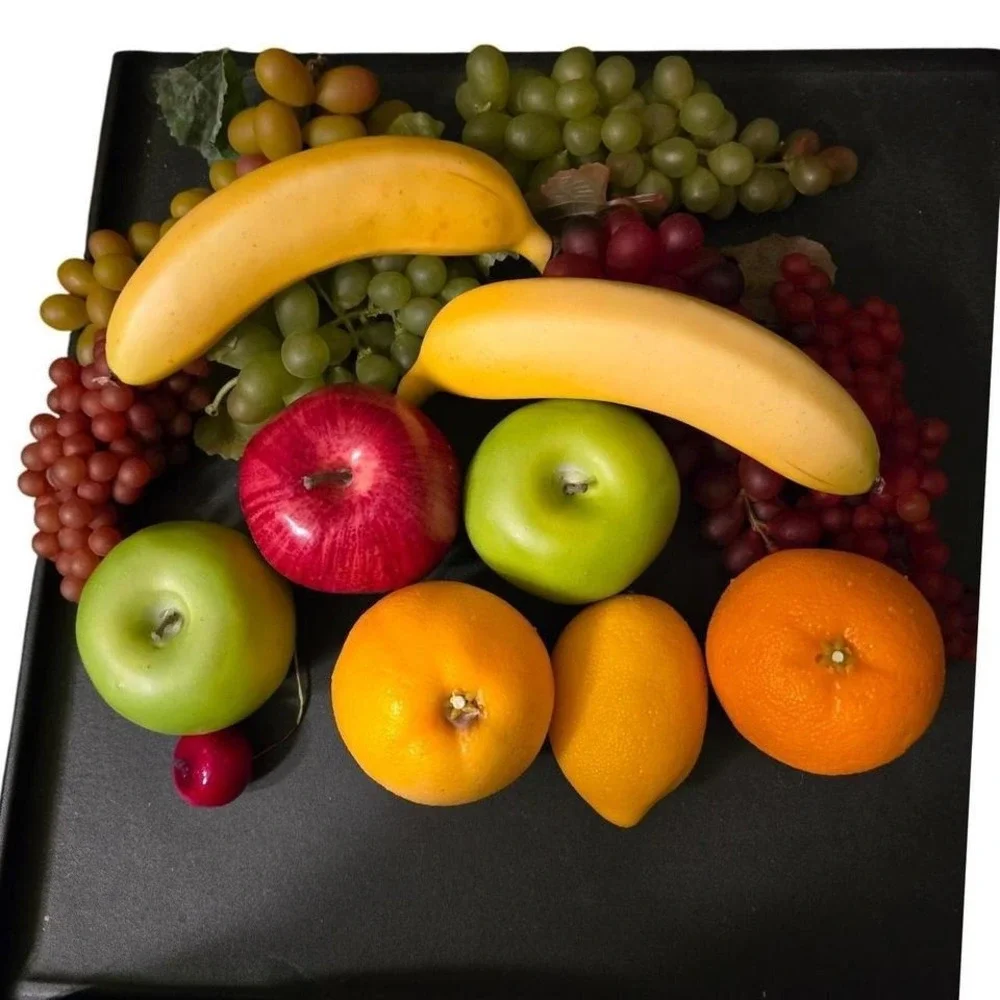 15 pcs‎ Fake Fruit Display Bananas Apples Oranges Grapes Lemon