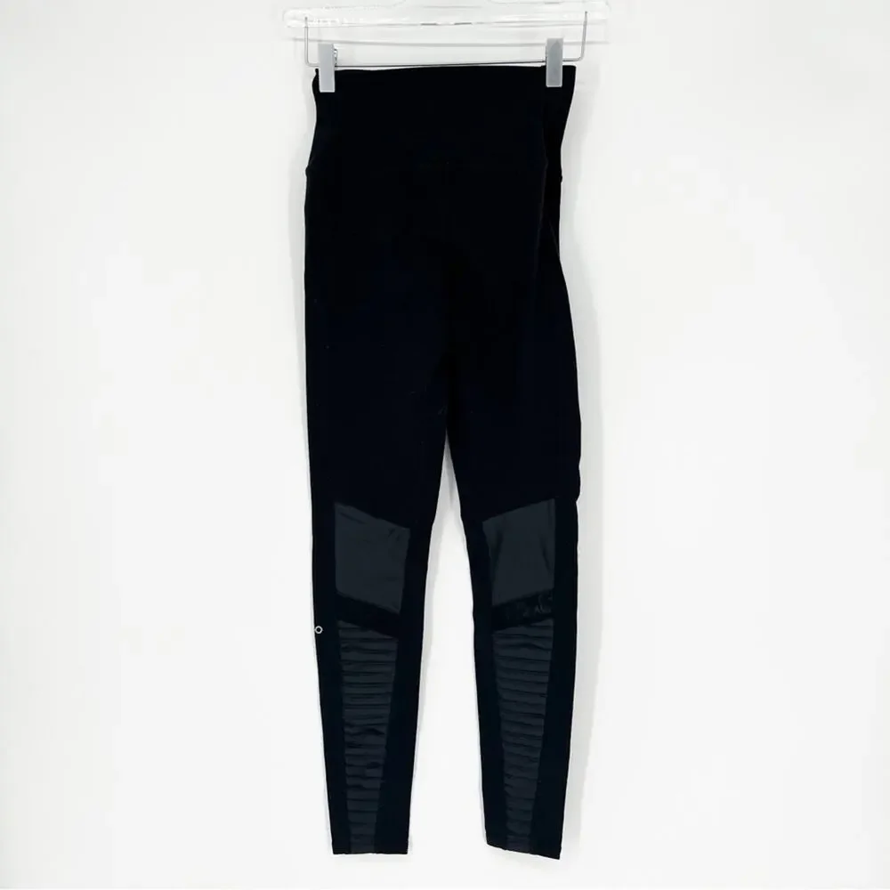 ALO Yoga Moto High Waist Leggings XS Black‎