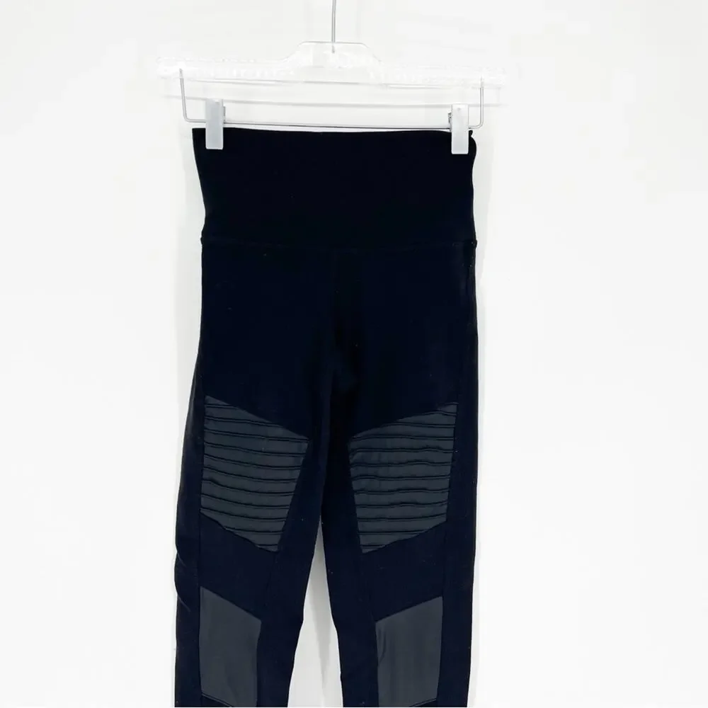 ALO Yoga Moto High Waist Leggings XS Black‎