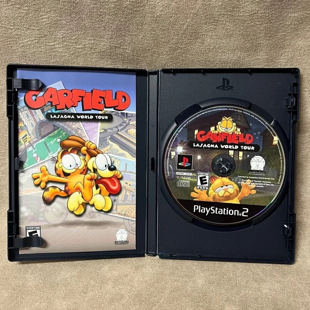Garfield: Lasagna World Tour (Sony PlayStation 2, 2008) PS2 Complete With Manual