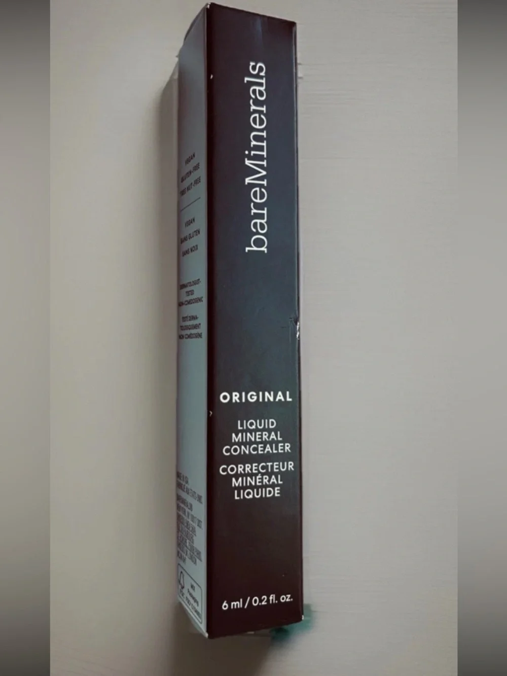 NIB bareMinerals Liquid Concealer Original Shade Tan 4C Ebony Skin Mineral 2040
