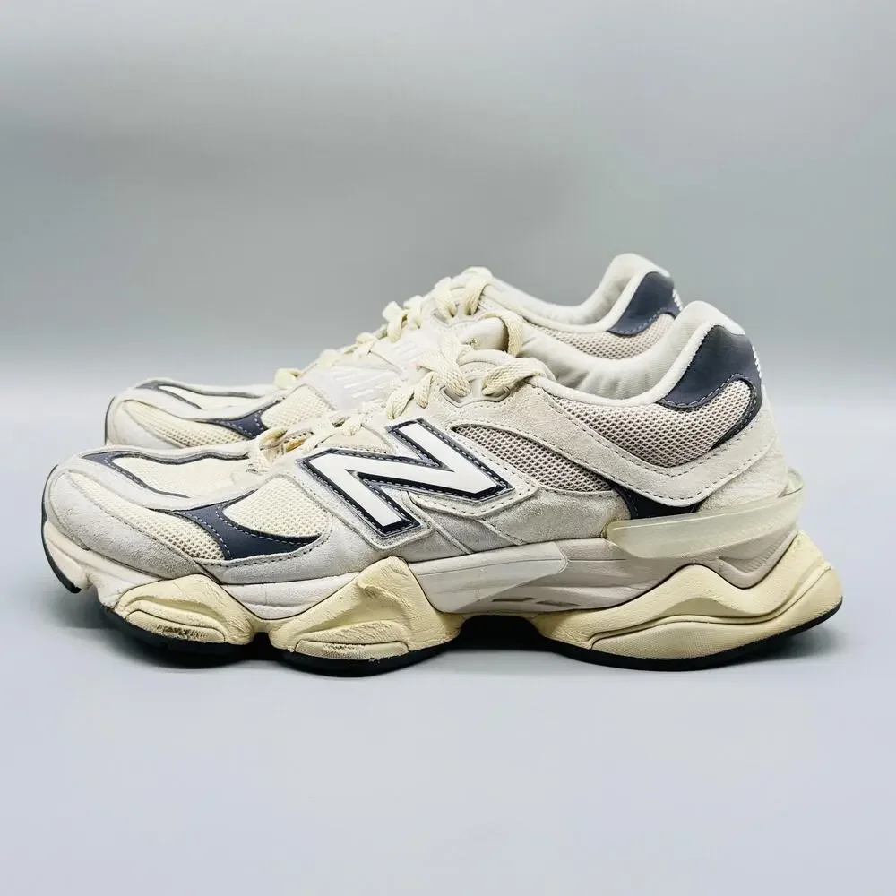 New Balance Shoes Mens 8 Beige Gray Moonrock Linen 9060 Chunky Running Sneakers