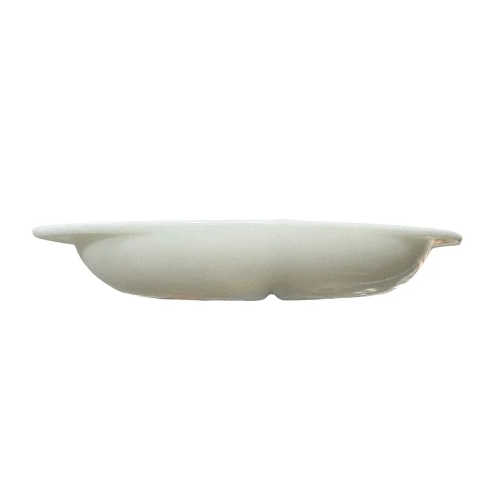 Pyrex 1063 White‎ Milk Glass Divided Oval Casserole Dish 1.5 Qt Made in USA