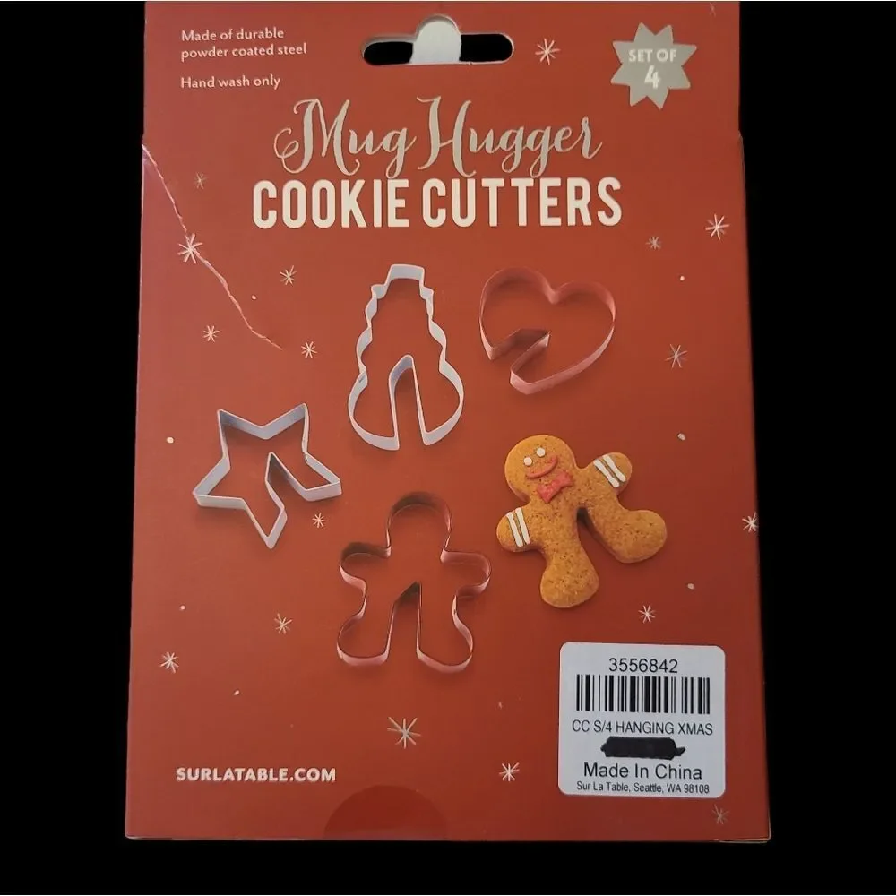 Sur La Table Mug-Hugger Cookie Cutters Set of 4‎