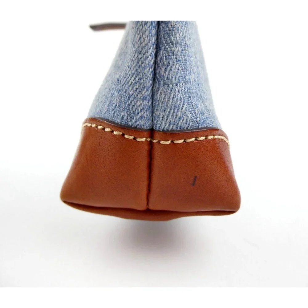 Dooney & Bourke Denim &‎ Leather Coin Purse Pouch