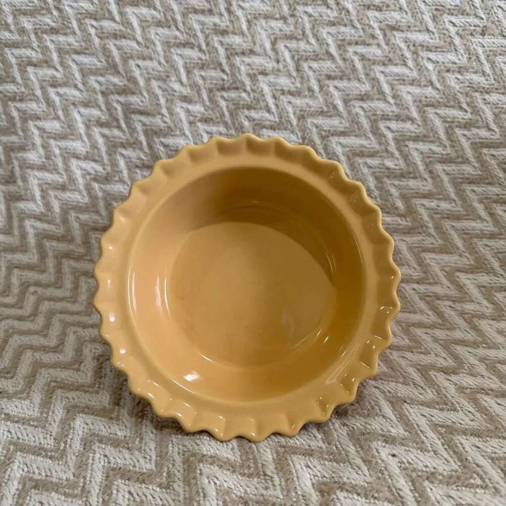 Vintage Chantal 5” 1.5 Cup Individual Pie Dish Scalloped Edge Stoneware