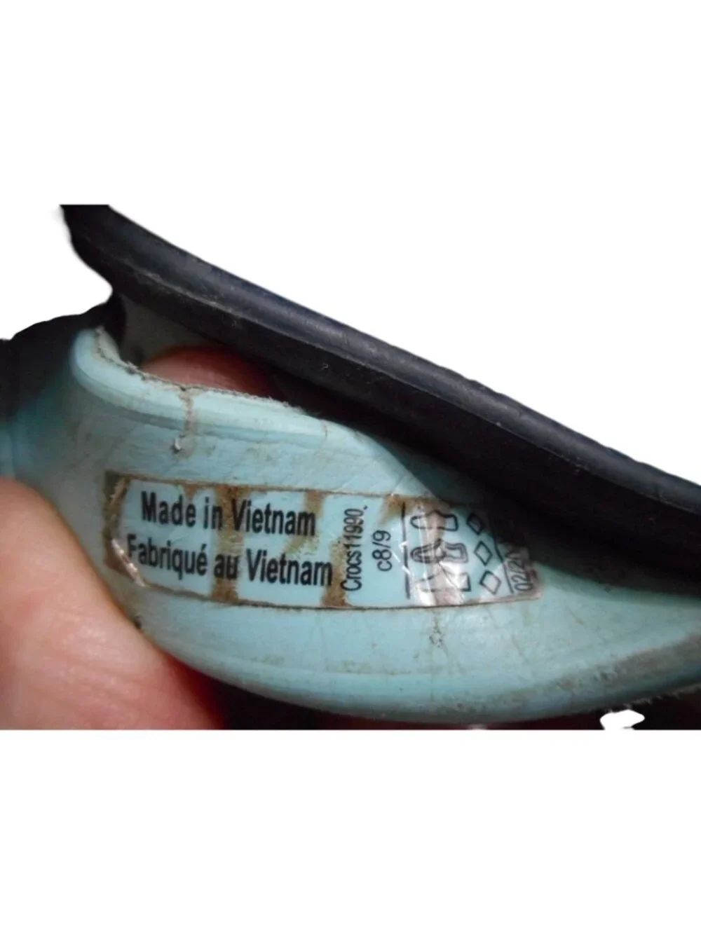 Preowned Crocs Unisex Clog Sz 8/9 Blue