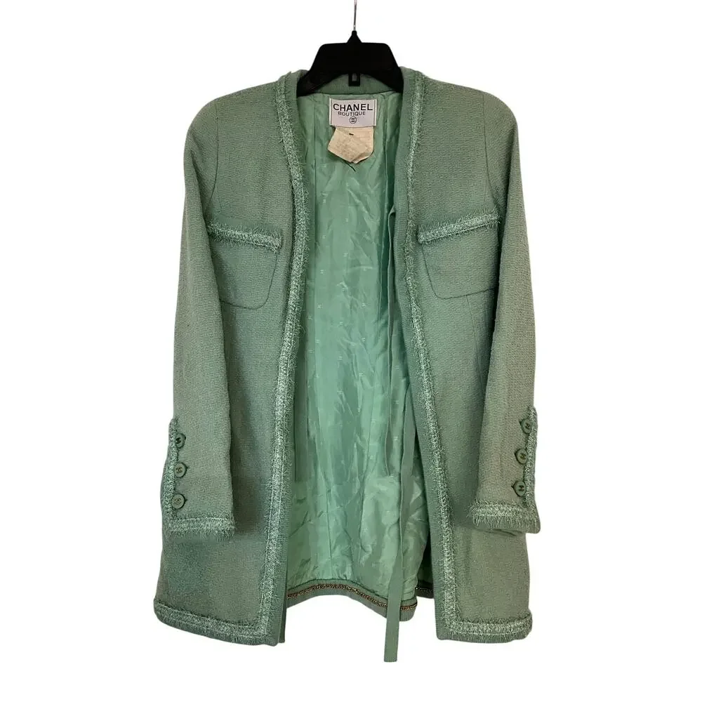 Rare Vintage Chanel Boutique Bouclé Jacket Fall 1994 Runway Collector Piece