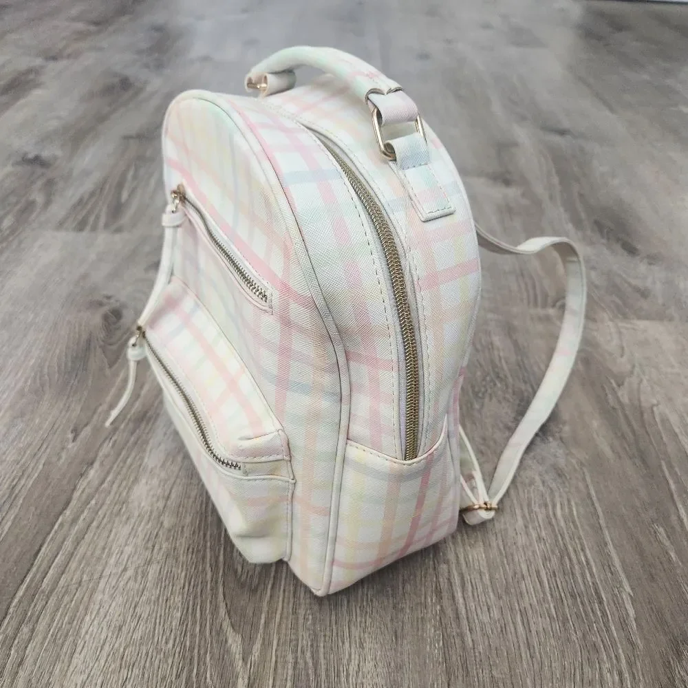 Multi-Color Under One Sky Women's Small Backpack Bag Zipper Pockets Strap Handle