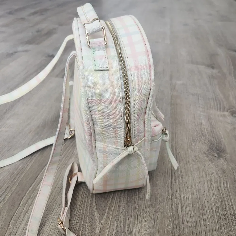 Multi-Color Under One Sky Women's Small Backpack Bag Zipper Pockets Strap Handle