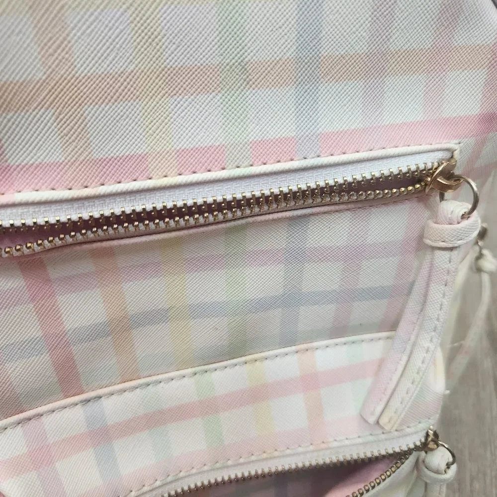 Multi-Color Under One Sky Women's Small Backpack Bag Zipper Pockets Strap Handle