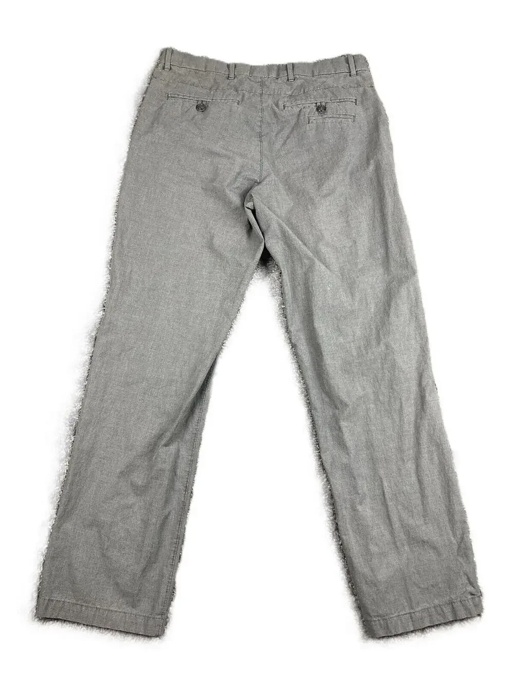 Calvin Klein Mens Gray Textured Chino Pants 100% Cotton Straight Leg 31x32