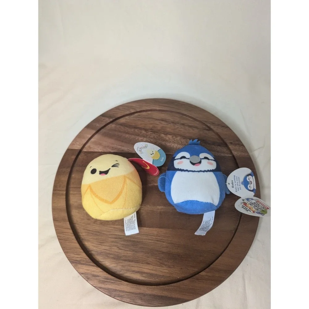 McDonald's Squishmallows Happy Meal Toy Babs The Bluejay And Junie The Banana‎