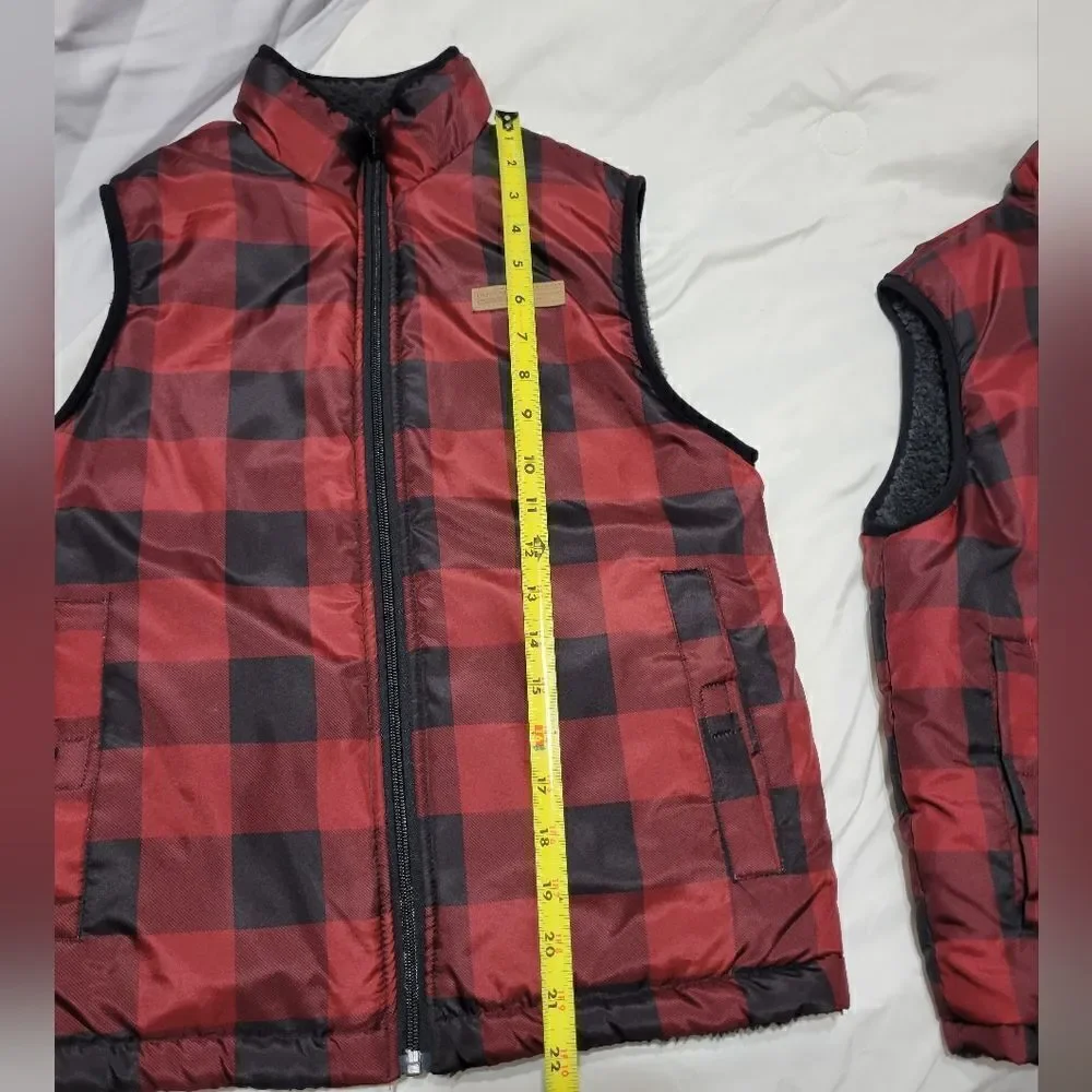 Buffalo David Bitton Boy's reversible vests Sz S And M