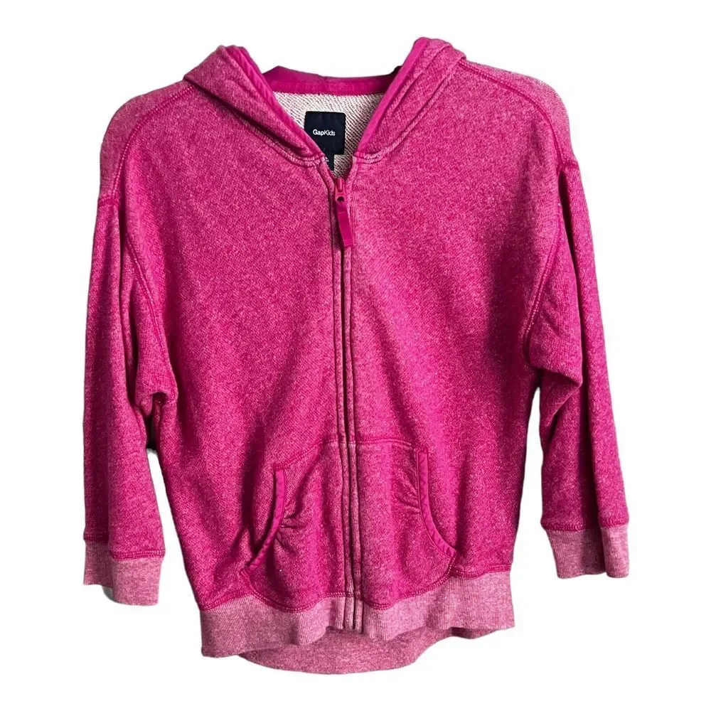 GAP KIDS Girls Slouchie Hoodie Sweatshirt Full Zip XXL‎ 14 16 Fuchsia Pink