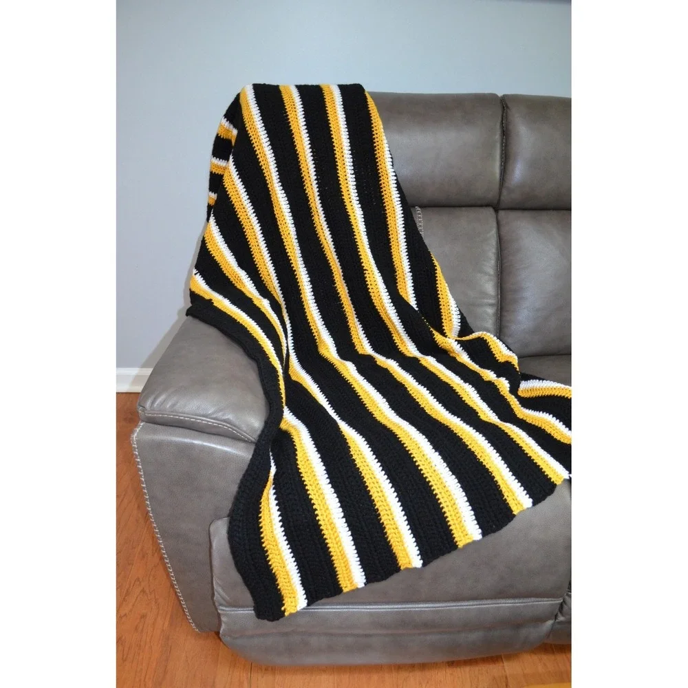 Handmade afghan brown