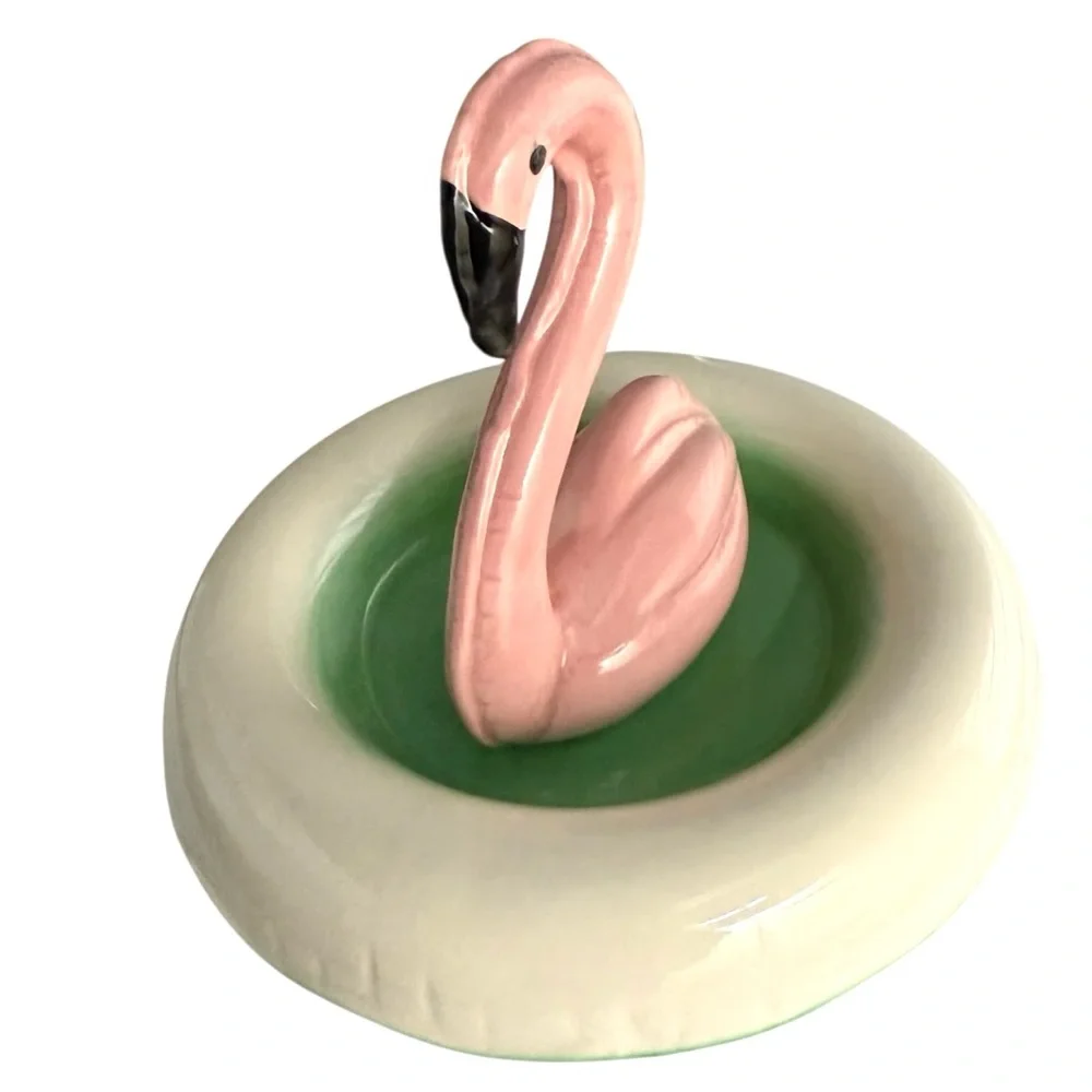 UO Flamingo Ceramic Jewelry Dish