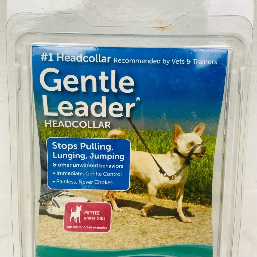 PetSafe Gentle Leader Headcollar stops pulling, lunging jumping petite under 5LB