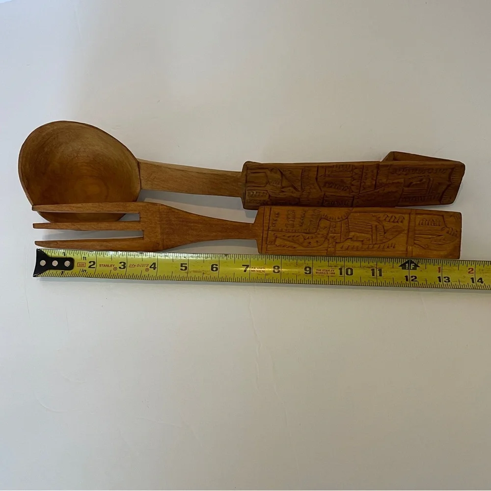N/A carved teak