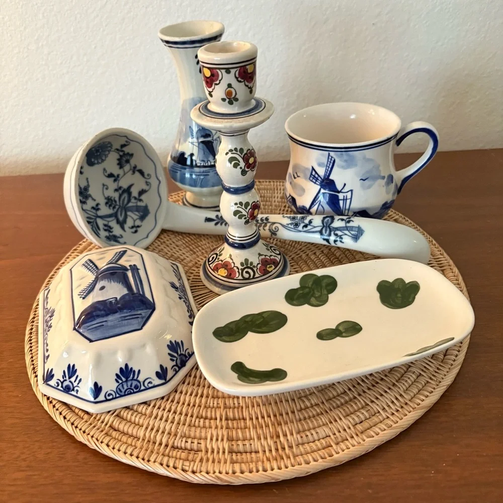 Delft‎ Ceramics Elegant Blue and White Cottagecore