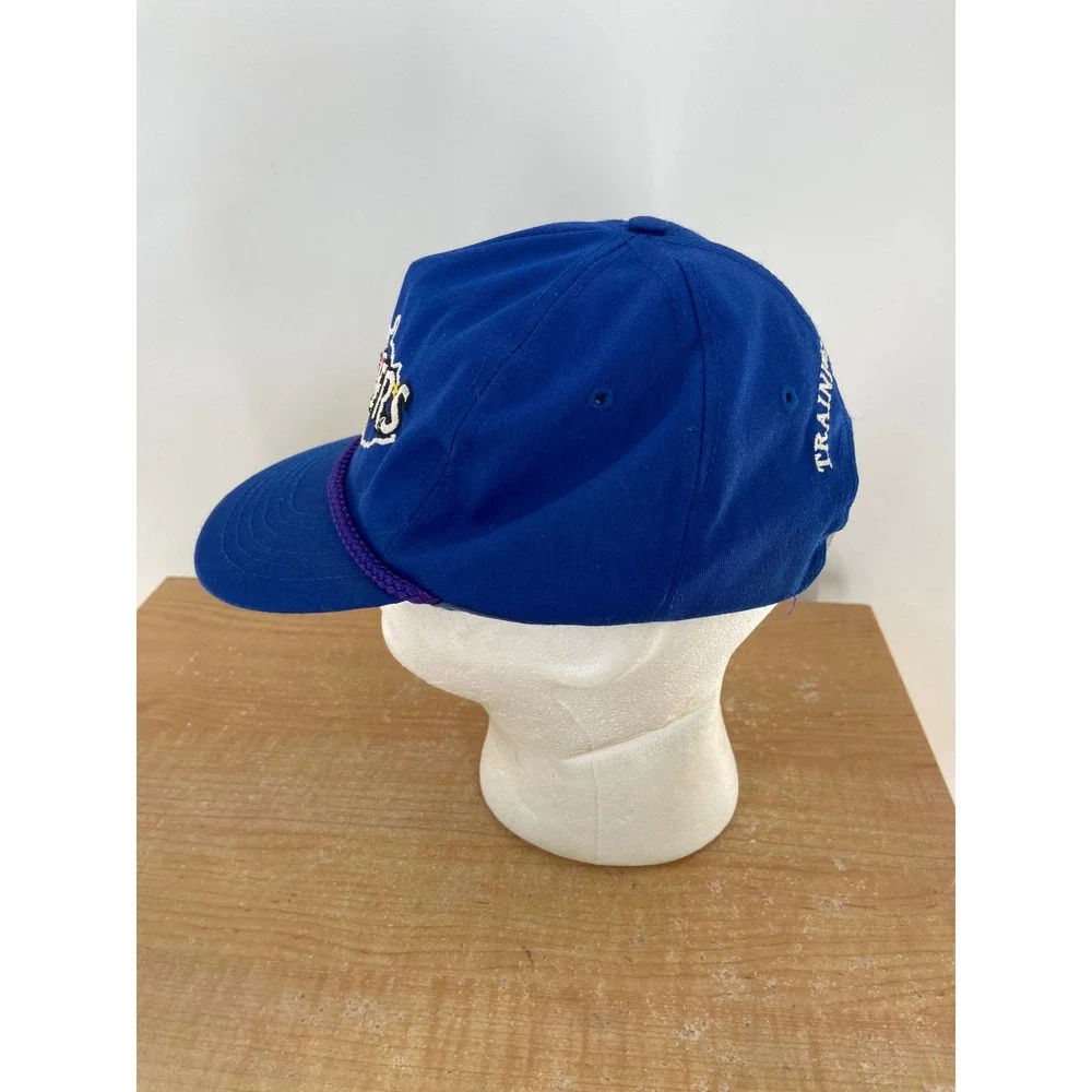 Vintage Laborers Training Center Kentucky Blue Rope Hat Adjustable Leather Strap