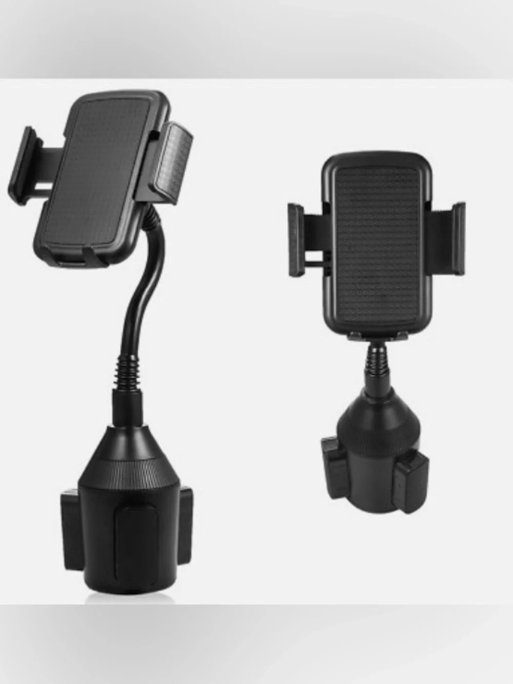 Universal Black 360° Heavy Duty Rotatable Car Cup Phone Holder Goose Neck NWOT