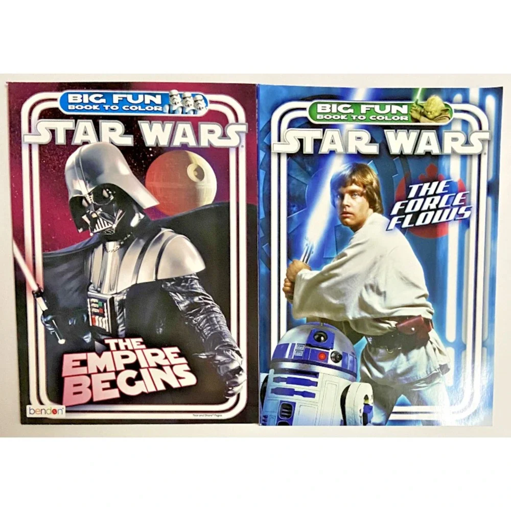 Star Wars Darth Vader & LUKE SKYWALKER Big Fun‎ Books To Color
