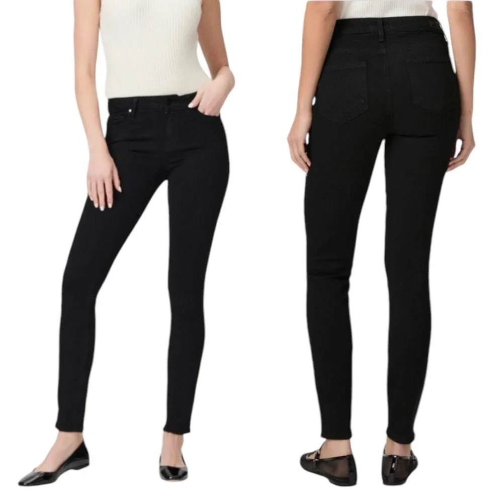PAIGE Verdugo Ultra‎ Skinny Jeans in Black. Size 29