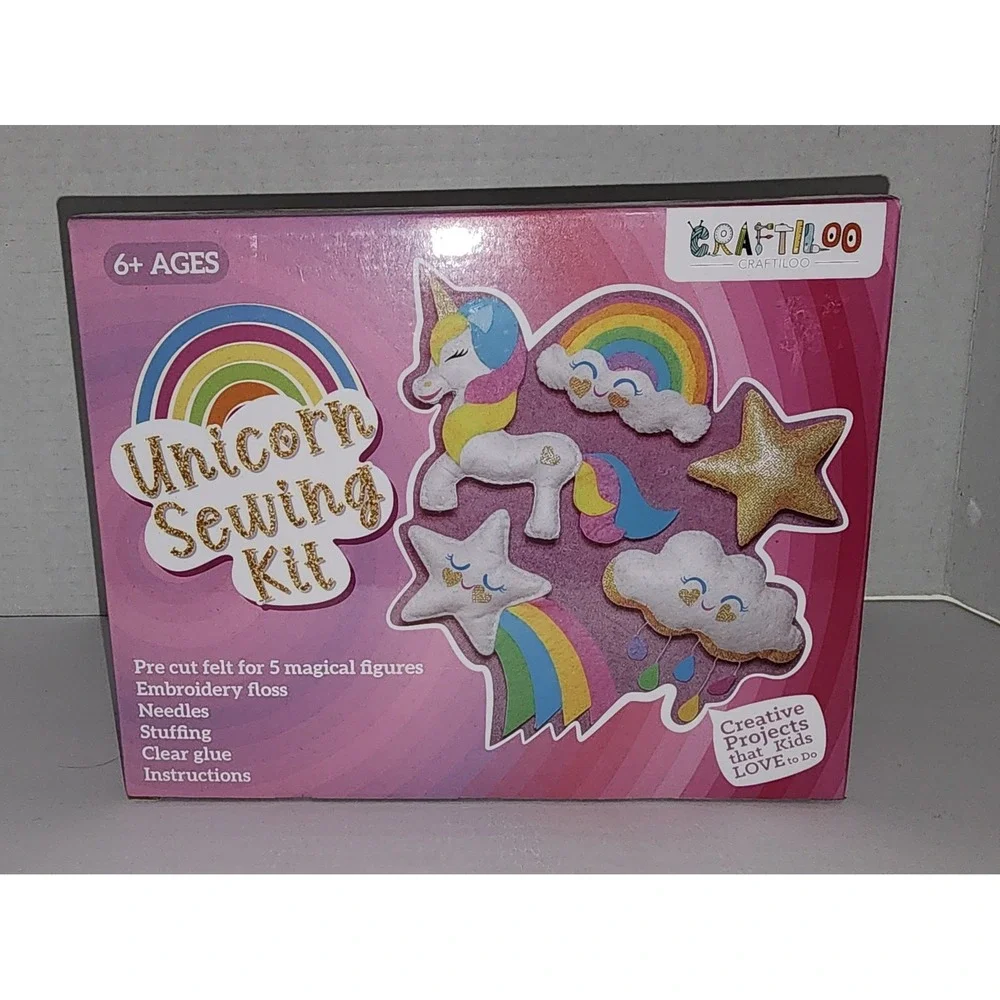 Unicorn Sewing Kit NEW Make 5 Projects Summer Kits Rainy Day‎