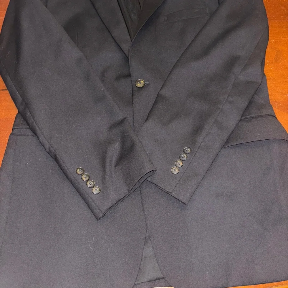Jos A Bank | Travelers Collection | Black Wool Blazer |‎ Men's 42L